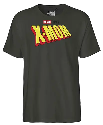 Mutant X-Mom - mom, mommy, family, mother, mothers day, mothers day gift ideas, gift for mom, comic, matching family, mutant pride, x men, x men mutant, cartoons, family squad, animation - Fairtrade T-Shirt