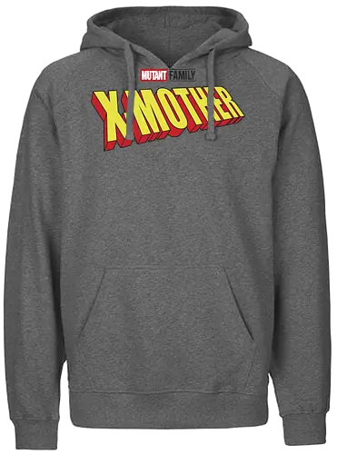 Mutant X-Mother - mom, mommy, family, mother, mothers day, mothers day gift ideas, gift for mom, comic, matching family, mutant pride, x men, x men mutant, cartoons, family squad, animation - Fairtrade Hoodie