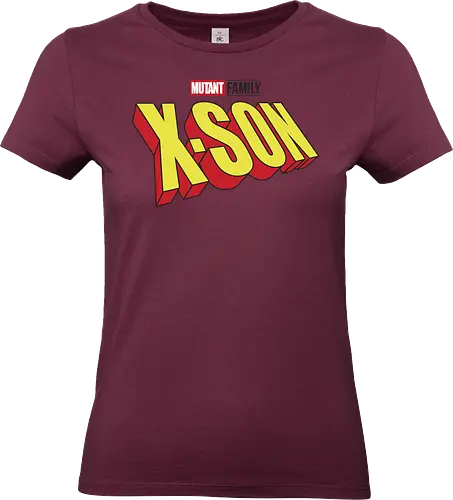 Mutant X-Son - mom, mommy, family, mothers day, dad, daddy, fathers day gift ideas, gift for son, comic, matching family, mutant pride, x men, x men mutant, cartoons, family squad, animation - Standard T-Shirt (Women)