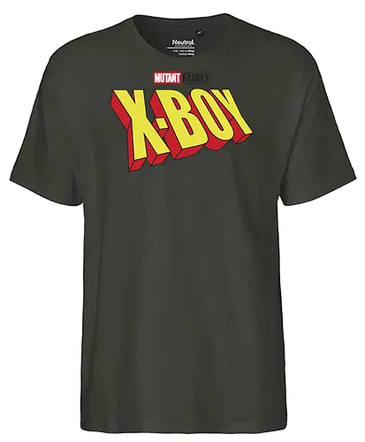 Mutant X-Boy - mom, mommy, family, mothers day, dad, daddy, fathers day gift ideas, gift for son, comic, matching family, mutant pride, x men, x men mutant, cartoons, family squad, animation - Fairtrade T-Shirt