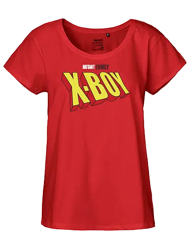 Mutant X-Boy - mom, mommy, family, mothers day, dad, daddy, fathers day gift ideas, gift for son, comic, matching family, mutant pride, x men, x men mutant, cartoons, family squad, animation - Fairtrade Girl Shirt