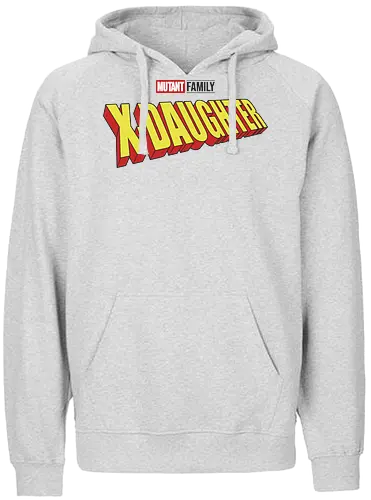 Mutant X-Daughter - mom, mommy, family, mothers day, dad, daddy, fathers day gift ideas, gift for daughter, comic, matching family, mutant pride, x men, x men mutant, cartoons, family squad, animation - Fairtrade Hoodie