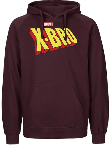 Mutant X-Bro - mom, mommy, family, mothers day, dad, daddy, fathers day gift ideas, gift for brother, comic, matching family, mutant pride, x men, x men mutant, cartoons, family squad, animation - Fairtrade Hoodie