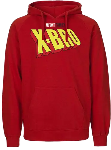 Mutant X-Bro - mom, mommy, family, mothers day, dad, daddy, fathers day gift ideas, gift for brother, comic, matching family, mutant pride, x men, x men mutant, cartoons, family squad, animation - Fairtrade Hoodie