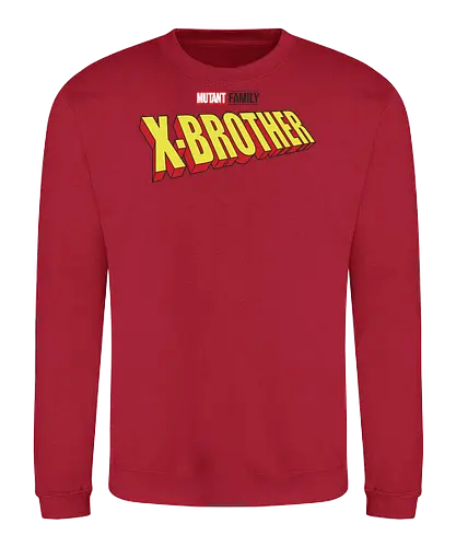 Mutant X-Brother - mom, mommy, family, mothers day, dad, daddy, fathers day gift ideas, gift for brother, comic, matching family, mutant pride, x men, x men mutant, cartoons, family squad, animation - Sweatshirt
