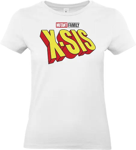 Mutant X-Sis - mom, mommy, family, mothers day, dad, daddy, fathers day gift ideas, gift for sister, comic, matching family, mutant pride, x men, x men mutant, cartoons, family squad, animation - Standard T-Shirt (Women)