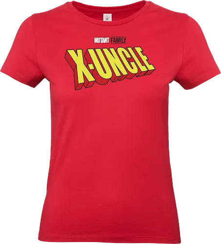 Mutant X-Uncle - dad, daddy, family, father, fathers day, fathers day gift ideas, gift for uncle, comic, matching family, mutant pride, x men, x men mutant, cartoons, family squad, animation - Standard T-Shirt (Women)