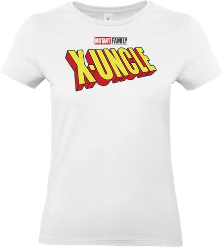 Mutant X-Uncle - dad, daddy, family, father, fathers day, fathers day gift ideas, gift for uncle, comic, matching family, mutant pride, x men, x men mutant, cartoons, family squad, animation - Standard T-Shirt (Women)