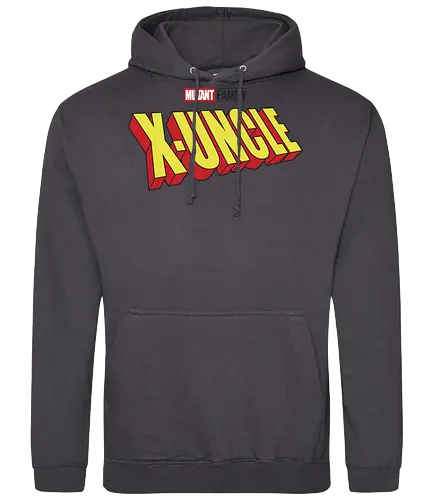 Mutant X-Uncle - dad, daddy, family, father, fathers day, fathers day gift ideas, gift for uncle, comic, matching family, mutant pride, x men, x men mutant, cartoons, family squad, animation - Standard Hoodie