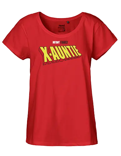 Mutant X-Auntie - mom, mommy, family, mother, mothers day, mothers day gift ideas, gift for auntie, comic, matching family, mutant pride, x men, x men mutant, cartoons, family squad, animation - Fairtrade Girl Shirt