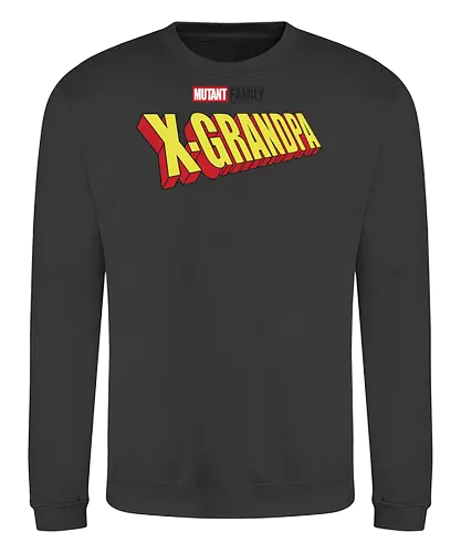 Mutant X-Grandpa - dad, daddy, family, father, fathers day, fathers day gift ideas, gift for grandfather, comic, matching family, mutant pride, x men, x men mutant, cartoons, family squad, animation - Sweatshirt