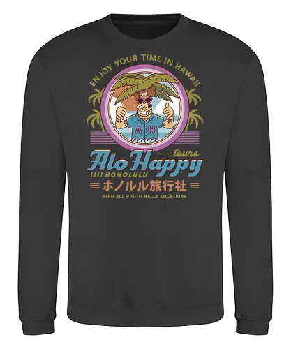 Alo Happy Tours Vintage - yakuza, goro majima, ono michio, kiryu kazuma, ryu ga gotoku, yakuza like a dragon, ichiban kasuga, like a dragon ishin, kazuma kiryu, video game, gaming, gamer, jrpg, majima construction, pirate in hawaii - Sweatshirt