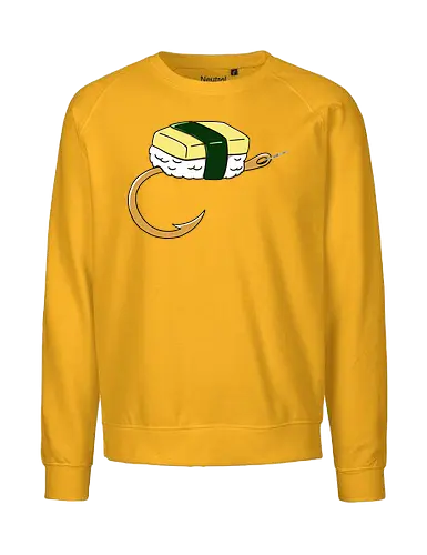 Sushi Bait - sushi, sushi bait, lure, fishing hobby, tamago sushi, japanese sushi, sushi lover, sushi time, funny sushi - Fairtrade Sweatshirt