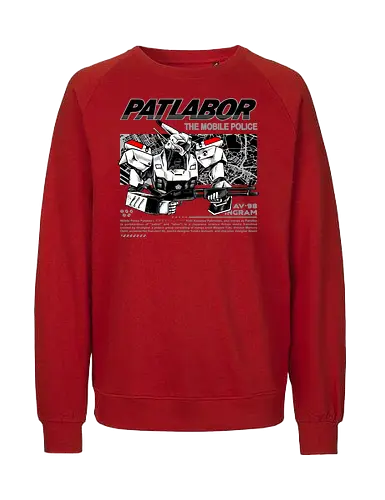 police robot  - police, mechanics, robot, warrior, knight, patlabor, classic, vintage - Fairtrade Sweatshirt
