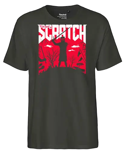 Tis but a scratch doom - Doom, holy grail, killer rabbit, King Arthur, knights ni, funny - Fairtrade T-Shirt