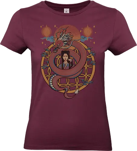 Dragon Princess - dragon, chinese  dragon, princess, asian, dragons, red - Standard T-Shirt (Women)
