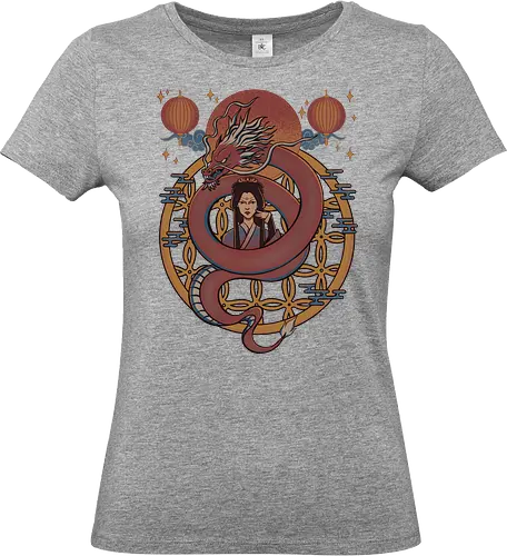 Dragon Princess - dragon, chinese  dragon, princess, asian, dragons, red - Standard T-Shirt (Women)