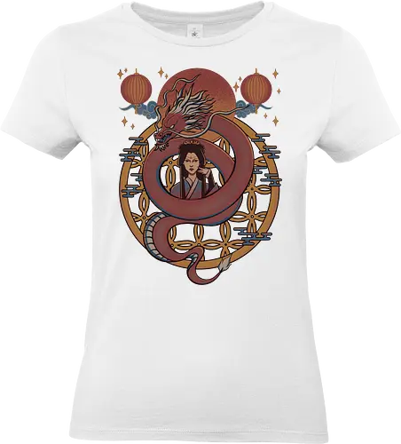 Dragon Princess - dragon, chinese  dragon, princess, asian, dragons, red - Standard T-Shirt (Women)