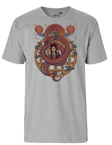 Dragon Princess - dragon, chinese  dragon, princess, asian, dragons, red - Fairtrade T-Shirt