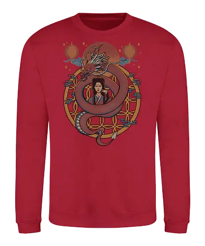 Dragon Princess - dragon, chinese  dragon, princess, asian, dragons, red - Sweatshirt