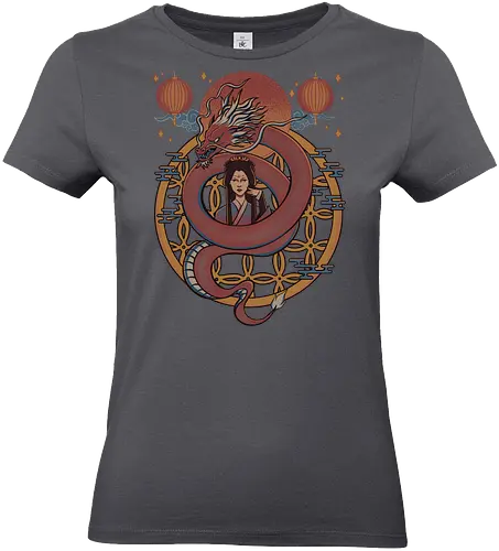 Dragon Princess - dragon, chinese  dragon, princess, asian, dragons, red - Standard T-Shirt (Women)