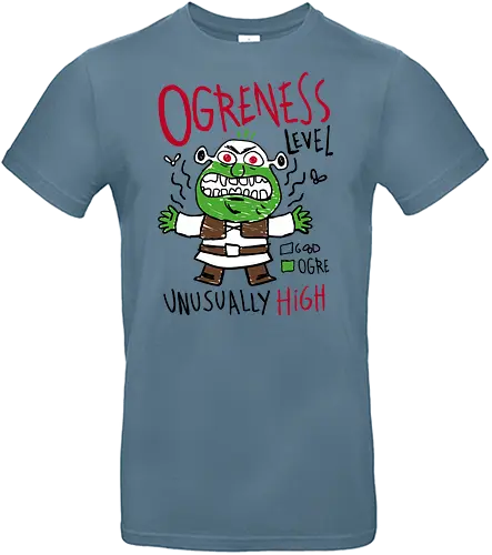Ogreness Level - ogre, Monster, cute, kids, children, level, demonigote - Standard T-Shirt