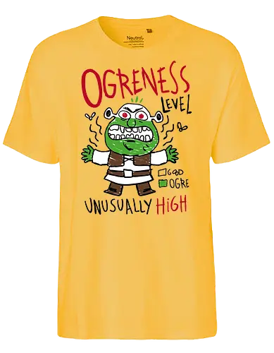 Ogreness Level - ogre, Monster, cute, kids, children, level, demonigote - Fairtrade T-Shirt