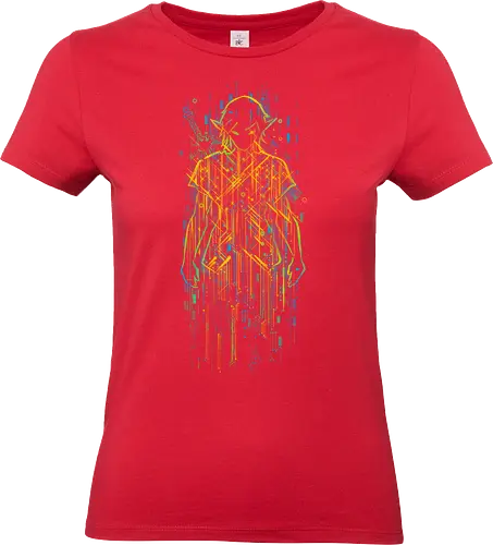 Hero of Time of tomorrow - gaming, videogame, geek, circuit boards, techie, futuristic, graphic - Standard T-Shirt (Women)