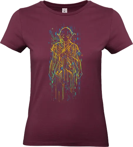 Hero of Time of tomorrow - gaming, videogame, geek, circuit boards, techie, futuristic, graphic - Standard T-Shirt (Women)