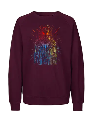Spiderboard - hero, movies, scifi, comiccs, futuristic, friendly her neighbourhood - Fairtrade Sweatshirt