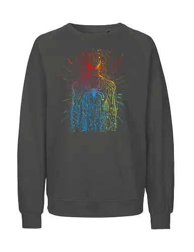 Spiderboard - hero, movies, scifi, comiccs, futuristic, friendly her neighbourhood - Fairtrade Sweatshirt