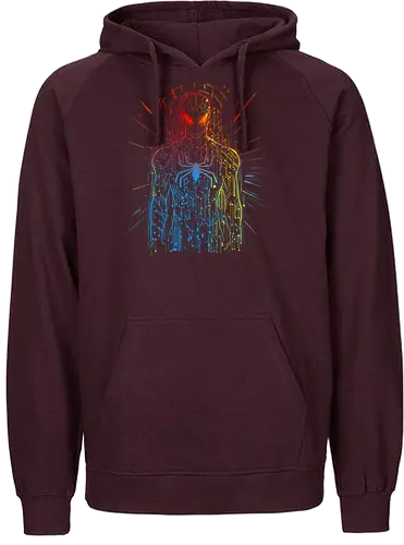 Spiderboard - hero, movies, scifi, comiccs, futuristic, friendly her neighbourhood - Fairtrade Hoodie