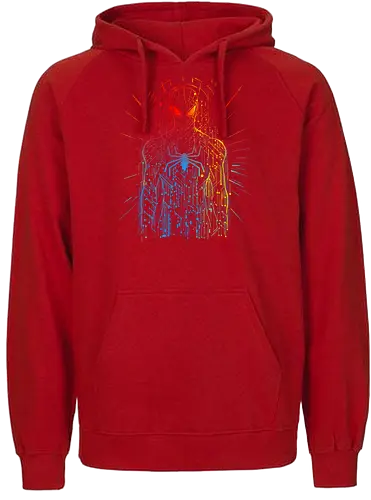 Spiderboard - hero, movies, scifi, comiccs, futuristic, friendly her neighbourhood - Fairtrade Hoodie