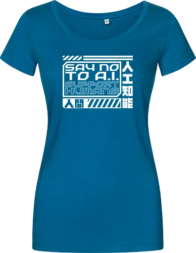 Say No To AI Cyberpunk Quote