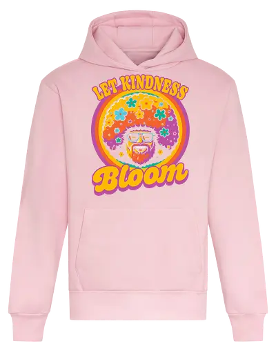 Painter Kindness Bloom - paintings, cool vibes, cool, TV shows, landscape, painting, tree, trees, Happy Trees, flower, bloom kind, kindness, garden, spring, summer, smile, happy, paint, painter, tripping, teacher, master, rainbow - Heavyweight Hoodie