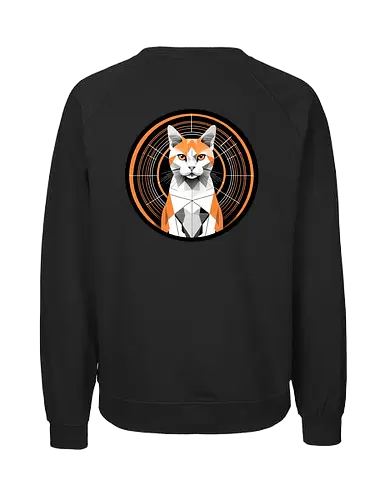 Logo Backside - Twitch, Streamer, Katze, Smilow - Fairtrade Sweatshirt