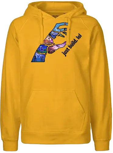 2EpicBuddies - just build. lol - youtube, youtuber, merchandise, twoepic, 2epic, buddies, haubna, beni - Fairtrade Hoodie