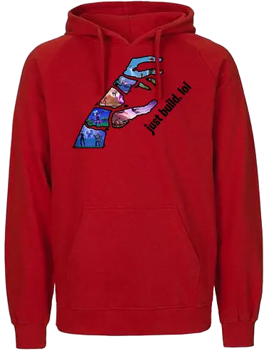 2EpicBuddies - just build. lol - youtube, youtuber, merchandise, twoepic, 2epic, buddies, haubna, beni - Fairtrade Hoodie