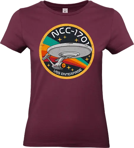 Enterprise NCC1701 - Space, spock, retro, galaxy, stars, space, enterprise, movies - Standard T-Shirt (Women)