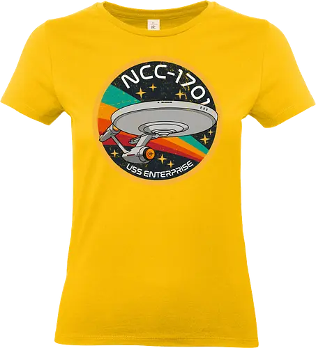 Enterprise NCC1701 - Space, spock, retro, galaxy, stars, space, enterprise, movies - Standard T-Shirt (Women)