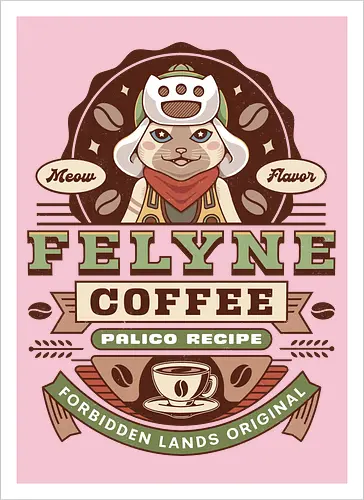 Felyne Palico Coffee Vintage