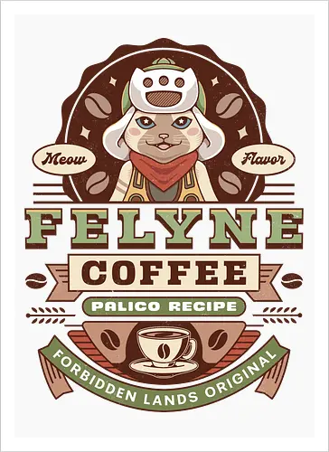 Felyne Palico Coffee Vintage