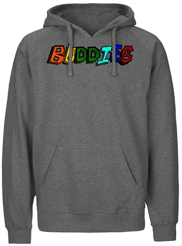 2EpicBuddies - Colored Logo Big - youtube, youtuber, merchandise, twoepic, 2epic, buddies, haubna, beni - Fairtrade Hoodie