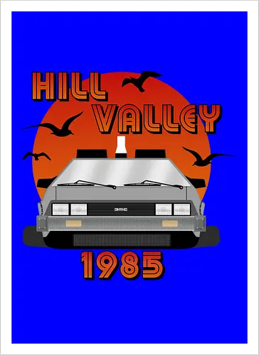 Hill Valley California 1985 Vintage Art