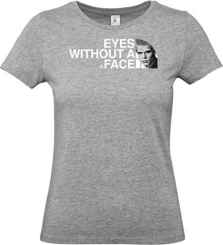 Eyes Without A Face Music Art - music, funny, pop, funny quote, funny sayings, geek, humor, ian curtis, joke, Music, meme, new order, parody, post punk, unknown pleasures, vintage - Standard T-Shirt (Women)