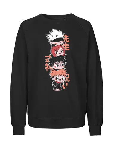 Jutsu friends - Jujutsu, kaisen, anime, sukuna - Fairtrade Sweatshirt