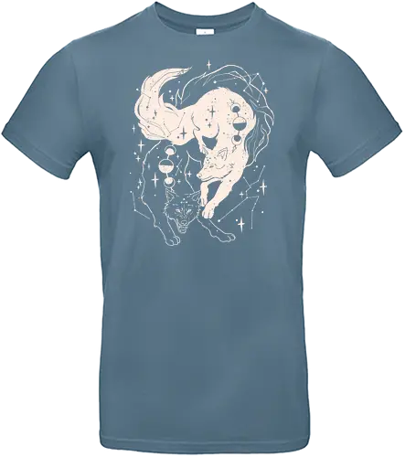 Tamed wolves - Jujutsu, wolf, moon, stars, megumi, anime, manga, divine - Standard T-Shirt