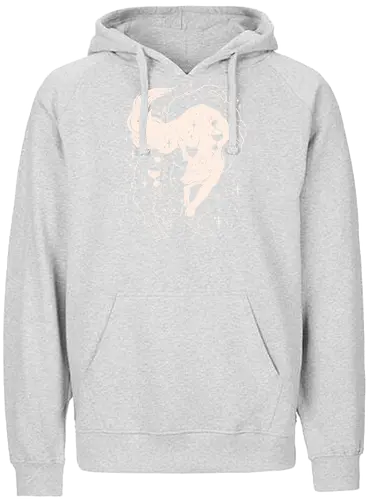 Tamed wolves - Jujutsu, wolf, moon, stars, megumi, anime, manga, divine - Fairtrade Hoodie