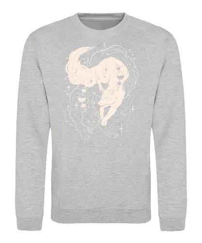 Tamed wolves - Jujutsu, wolf, moon, stars, megumi, anime, manga, divine - Sweatshirt