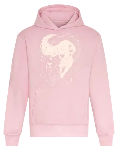 Tamed wolves - Jujutsu, wolf, moon, stars, megumi, anime, manga, divine - Heavyweight Hoodie